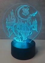 Luminária de mesa Led RGB Harry Potter sort. controle remoto Cor:Hogwarts