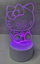 Luminária de mesa Led RGB Hello Kitty com controle remoto Cor:Modelo 1