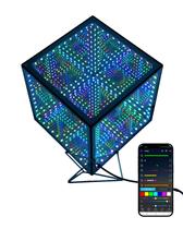 Luminária de Mesa LED Tinyimi Infinity Hyper Cube 20 cm RGB