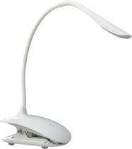 Luminaria de mesa led touch articulavel para escritorio leitura com 3 niveis de luz com clip garra