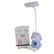 Luminária de Mesa LED Urso USB Suporte Celular
