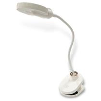 Luminária de Mesa Led Usb com Clip 47,5 cm - Branca - Quanhe Luminária de Mesa Led Usb com Clip 47,5 cm - Branca - Quanhe