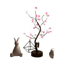 Luminária de Mesa LED USB em Formato de Folha Rosa - Ideal para Natal, Festa e Casamento