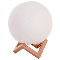 Luminária de mesa Lua Cheia com luz quente Luminária de mesa Lua Cheia com luz quente