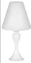 Luminária De Mesa Luciin Abajur Inmesina - Branco