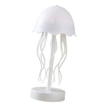 Luminária de mesa medusa decorativa rgb sensível ao som luz noturna led silenciosa, usb, efeito de água-viva