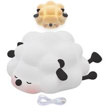 Luminaria De Mesa Ovelhinha Dorminhoca Touch Muda de Cor Usb Recarregavel Decoraçao Iluminaçao Casa Quarto Luminaria De Mesa Ovelhinha Dorminhoca Touch Muda de Cor Usb Recarregavel Decoraçao Iluminaçao Casa Quarto