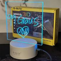 Luminária De Mesa Para Escrever Como Lousa Com Led 7 Cores