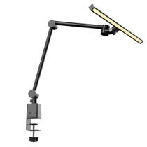 Luminaria De Mesa Pcyes Articulada 48cm, Anti-reflexo, Fixação tipo Morsa, Preto - SB48CLP