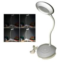 Luminária De Mesa Portátil Articulada 3 niveis de luz led