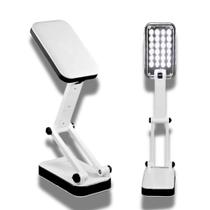 Luminaria De Mesa Portátil Dobrável Abajur Articulavel 24 Leds Recarregável Bivolt Alta Qualidade