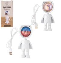 Luminaria De Mesa Projetor Luzes Astronauta Estrela Galaxia