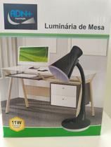 Luminária de mesa PVC flexível - preta