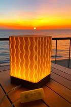 Luminária de mesa quadrada Abajur de mesa sem aquecimento Deixe seu Ambiente Mais Bonito e aconchegante 18x12