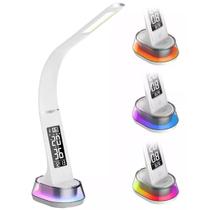 Luminária de Mesa RGB c/Relógio LE-2210 Lelong