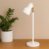 Luminária de Mesa Robbie com Cúpula Articulada e Design Minimalista
