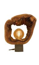 Luminária De Mesa Rustico, madeira Artesanato