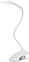 Luminaria de mesa sem fio 14 leds articulavel com clip para mesa e bancada com luz ajustavel garra