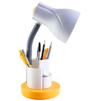 Luminária de Mesa Spiralle Amarela Porta Lápis E27 Bivolt Luminária de Mesa Spiralle Amarela Porta Lápis E27 Bivolt