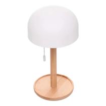 Luminária de Mesa Stella Bambu Led 3 Tons Usb Branca - Wolff