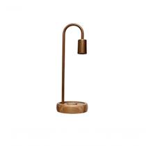 Luminária De Mesa Taschibra Flam Metal/madeira E27 Bivolt Cobre Luminária De Mesa Taschibra Flam Metal/madeira E27 Bivolt Cobre