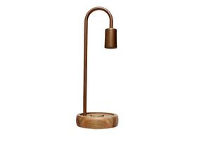 Luminária de Mesa Taschibra Flam Metal/Madeira E27 Bivolt Luminária de Mesa Taschibra Flam Metal/Madeira E27 Bivolt