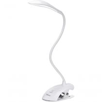 Luminária De Mesa Touch 14 Leds Ajustavel Garra Branca