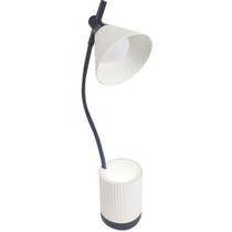 Luminaria de Mesa Touch Flexivel Abajur Led Porta Objetos Iluminado Articulada Organizador 3 Cores Suporte Lapis Canetas Material Home Office Escritor