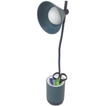 Luminaria de Mesa Touch Porta Objetos Led Flexivel Abajur Iluminado Articulada Organizador 3 Cores Suporte Lapis Canetas Material Home Office Escritor