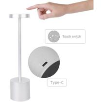 Luminária de Mesa Touch Screen 3 Tipos de Luz, 3 formas