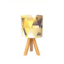 Luminária de mesa - triângulos amarelos