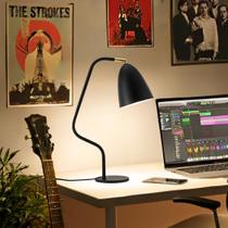 Luminária de Mesa TWIST Campana Dimerizável Articulada LED9W incluída Base Sólida Design e Garantia