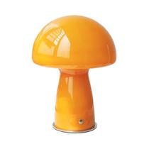 Luminária De Mesa USB Nordic Laranja E Branca Em Forma De Cogumelo Para Quarto, Luz Ambiente Para