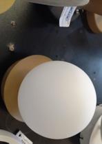 Luminaria De Parede Arandela Alasca Dourada Com Vidro Nobre