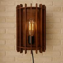 Luminária De Parede Arandelas Rustica Meia Lua Grande