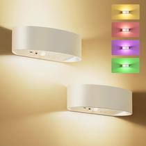 Luminária de Parede com Sensor de Movimento FULNIX 5000mAh RGB Dimerizável