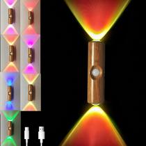 Luminária de Parede com Sensor de Movimento Yckeogln Recarregável com 7 Cores Luminária de Parede com Sensor de Movimento Yckeogln Recarregável com 7 Cores