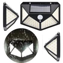 Luminária De Parede Com Sensor De Presença Carrega Com Sol