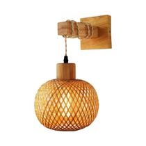 Luminária De Parede De Bambu Estilo Japonês Retrô Para Quarto, Luminária De Fundo Para Interiores Luminária De Parede De Bambu Estilo Japonês Retrô Para Quarto, Luminária De Fundo Para Interiores