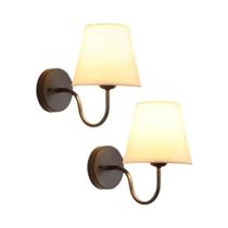 Luminária De Parede De Tecido Nórdico Para Sala De Estar, Quarto, Corredor, Hall E27