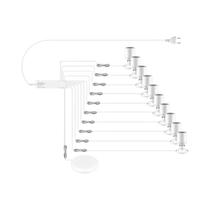 Luminária De Parede E Teto De Alumínio Dimmable 3W Com Sensor De Toque E Painel De Madeira Para