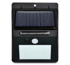 Luminária De Parede Energia Solar Sensor Movimento 20 Leds Luminária De Parede Energia Solar Sensor Movimento 20 Leds