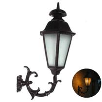 Luminária de Parede Externa Alumínio com Braço Italiana