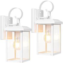 Luminária de parede externa BeSlowe, pacote com 2 lanternas de varanda impermeáveis Luminária de parede externa BeSlowe, pacote com 2 lanternas de varanda impermeáveis