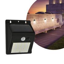 Luminária de Parede Externa Energia Solar Arandela Com Sensor AS1 LED 2W 6.500K - Taschibra