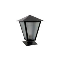 Luminária de Parede Imperial para Muro Alumínio Preto 38cm Ouro Minas Luminária de Parede Imperial para Muro Alumínio Preto 38cm Ouro Minas