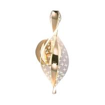 Luminária De Parede LED Moderna Em Acrílico Preto E Dourado Para Corredor, Quarto, Sala De Estar E