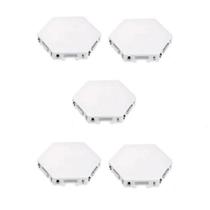 Luminária de Parede Quântica 5 LED Hexagonal Touch Modular Branco Shopmix