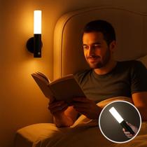 Luminária de Parede sem fio Recarregável com USB para Quarto