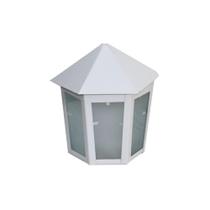 Luminária de Parede Veneza Alumínio Fundido Branco 19x12cm Ouro Minas Luminária de Parede Veneza Alumínio Fundido Branco 19x12cm Ouro Minas